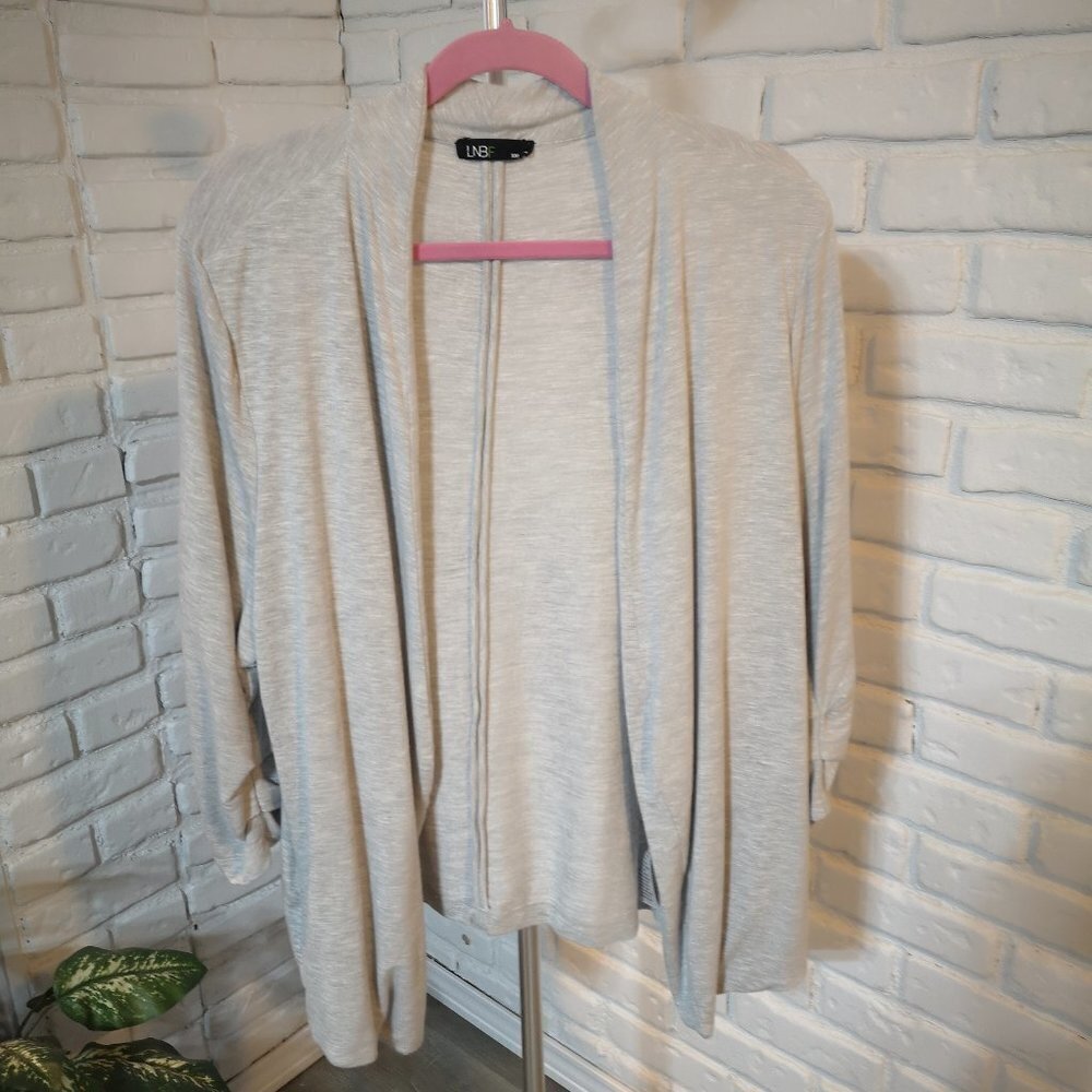 LNBF (Terrera) Ladies Open Front Cardigan with 3/4 Length Sleeves